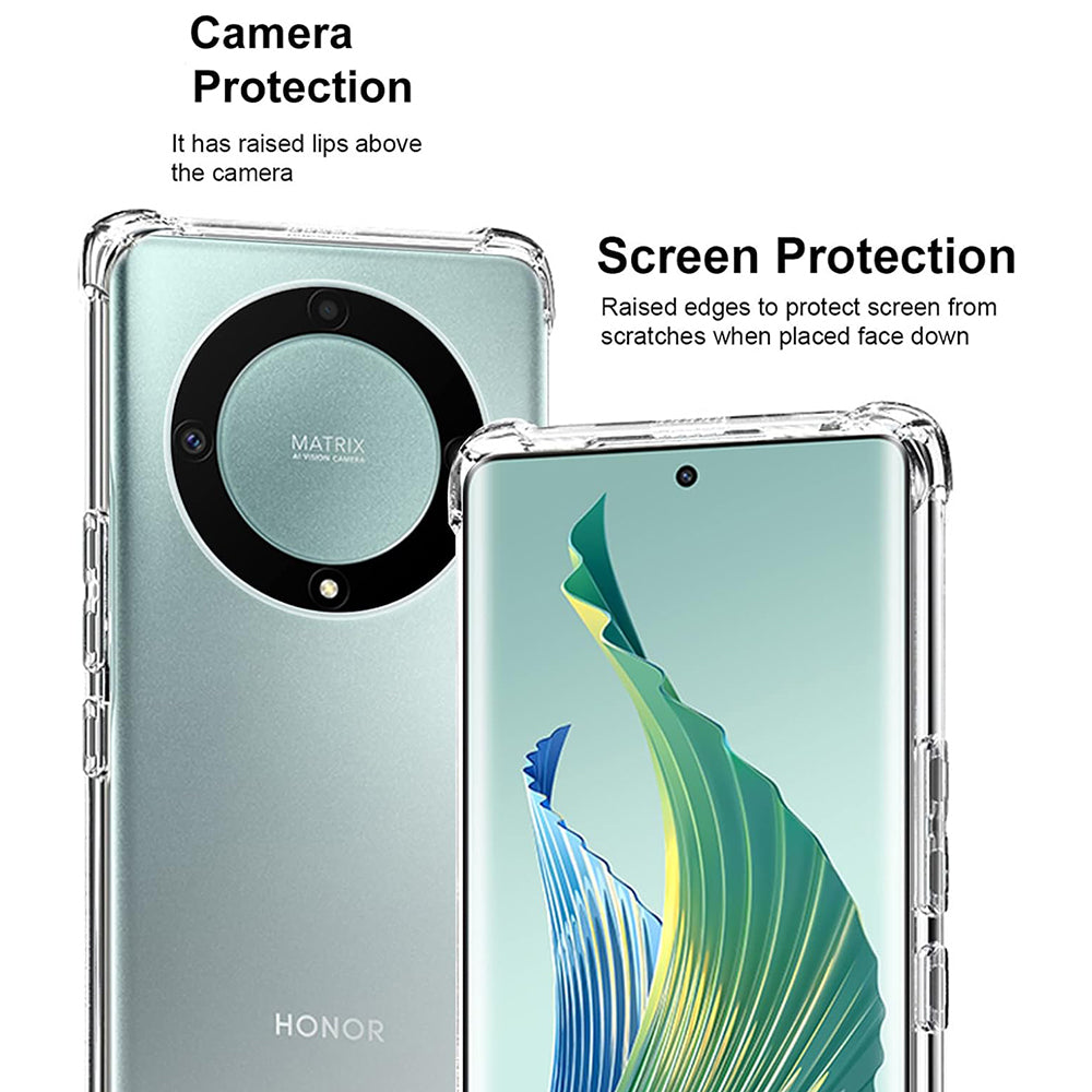 Case for Honor Magic5 Lite, Techsuit, Shockproof Clear, Transparent