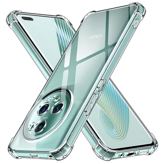 Hülle für Honor Magic5 Pro, Techsuit, stoßfest klar, transparent