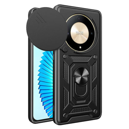 Hülle für Honor Magic6 Lite, Techsuit, CamShield, Schwarz