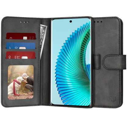 Coque pour Honor Magic6 Lite, Techsuit, Diary Book, Noire