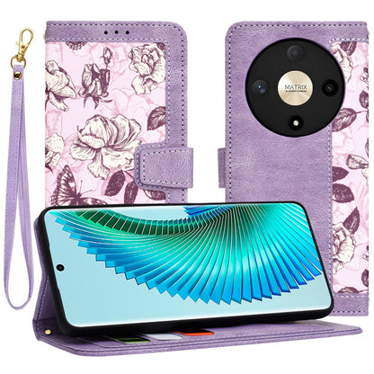 Hülle für Honor Magic6 Lite, Techsuit, FlipCraft, Lila