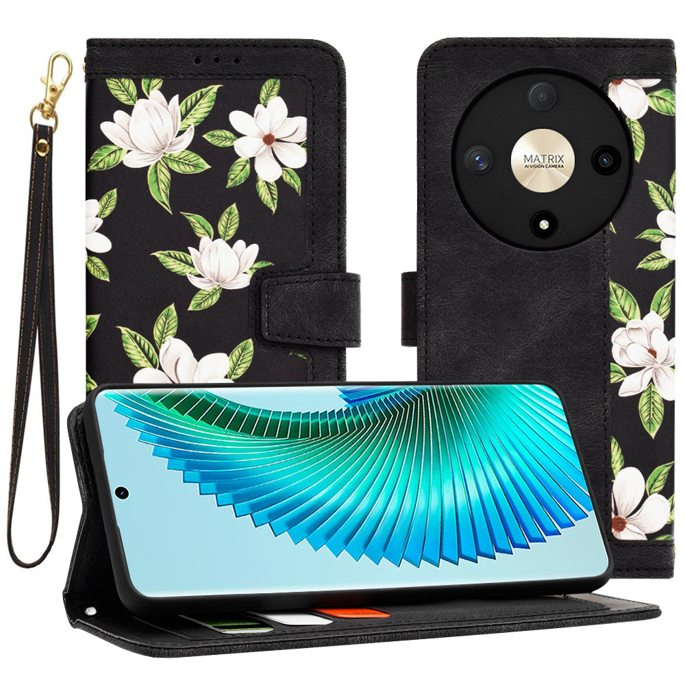 Case for Honor Magic6 Lite, Techsuit, FlipCraft, Black