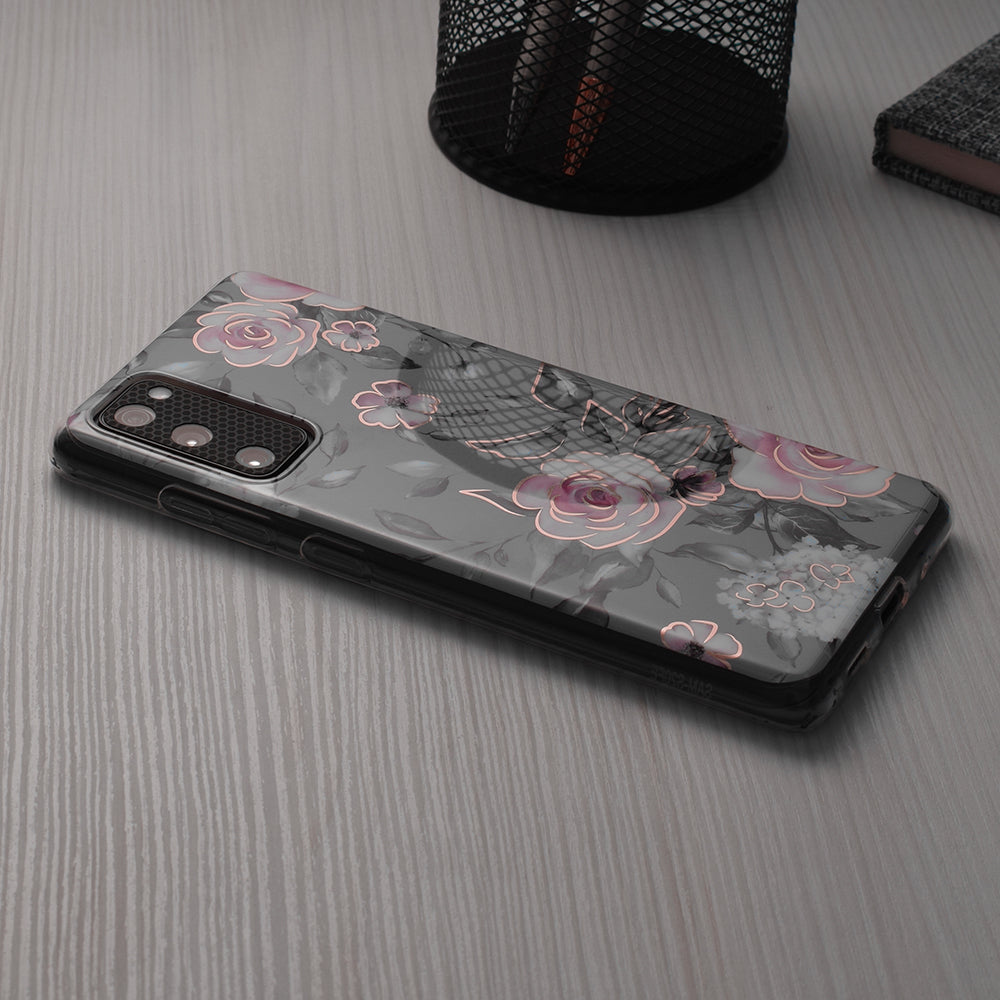 Hülle für Honor Magic6 Lite, Techsuit, Marble, Grau