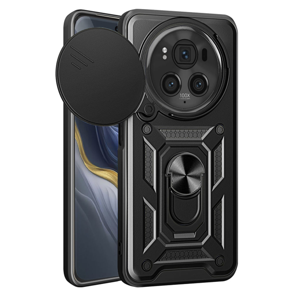 Coque pour Honor Magic6 Pro, Techsuit, CamShield, Noire