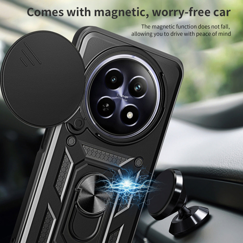 Coque pour Honor Magic6 Pro, Techsuit, CamShield, Noire