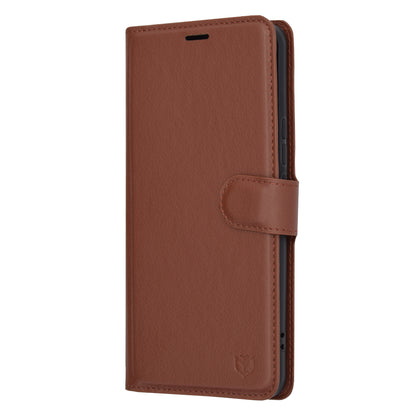 Case for Honor Magic6 Pro, Techsuit, Leather Folio, Brown