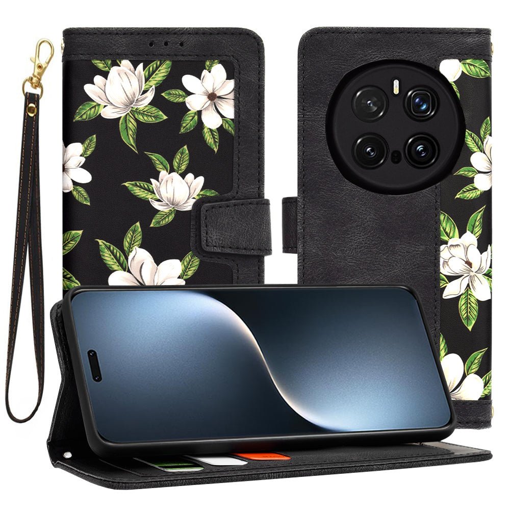 Coque pour Honor Magic7 Pro, Techsuit, FlipCraft, Noire