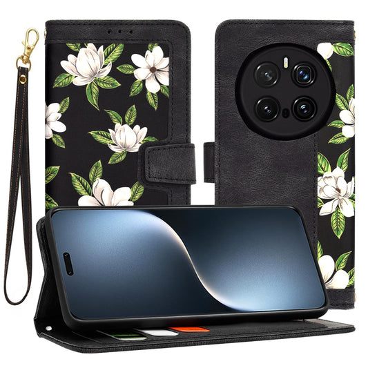 Coque pour Honor Magic7 Pro, Techsuit, FlipCraft, Noire