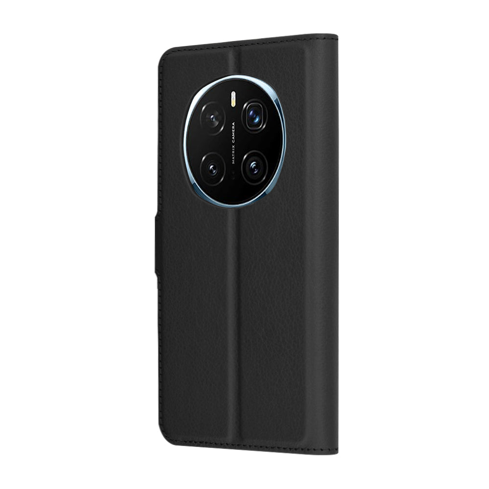 Coque pour Honor Magic7 Pro, Techsuit, Leather Folio, Noire