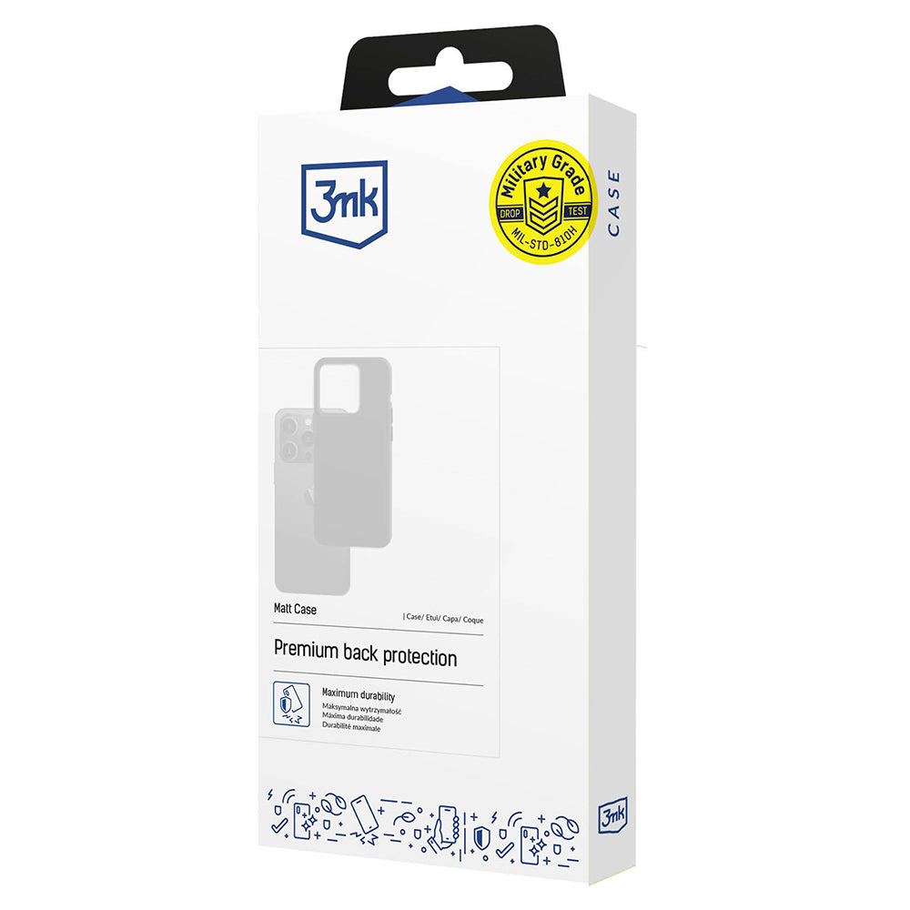 Hülle für Honor Magic8 Lite, 3MK, Matt Schwarz