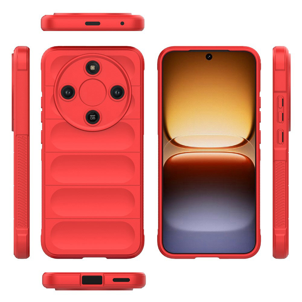 Hülle für Honor Magic8 Lite, Techsuit, Magic Shield, Rot