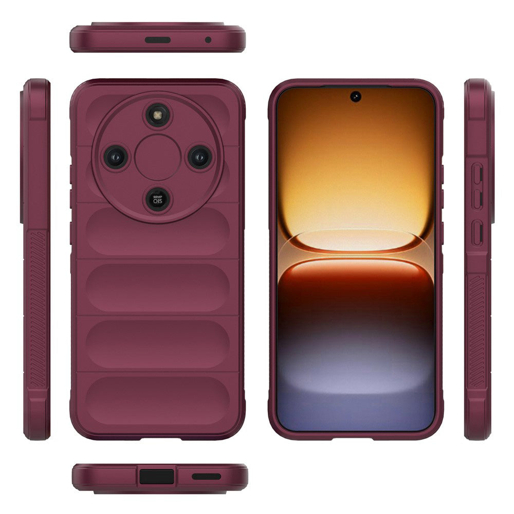 Case for Honor Magic8 Lite, Techsuit, Magic Shield, Burgundy