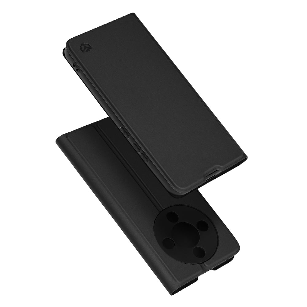 Étui pour Honor Magic8 Lite, Techsuit, Magskin Book, Noir