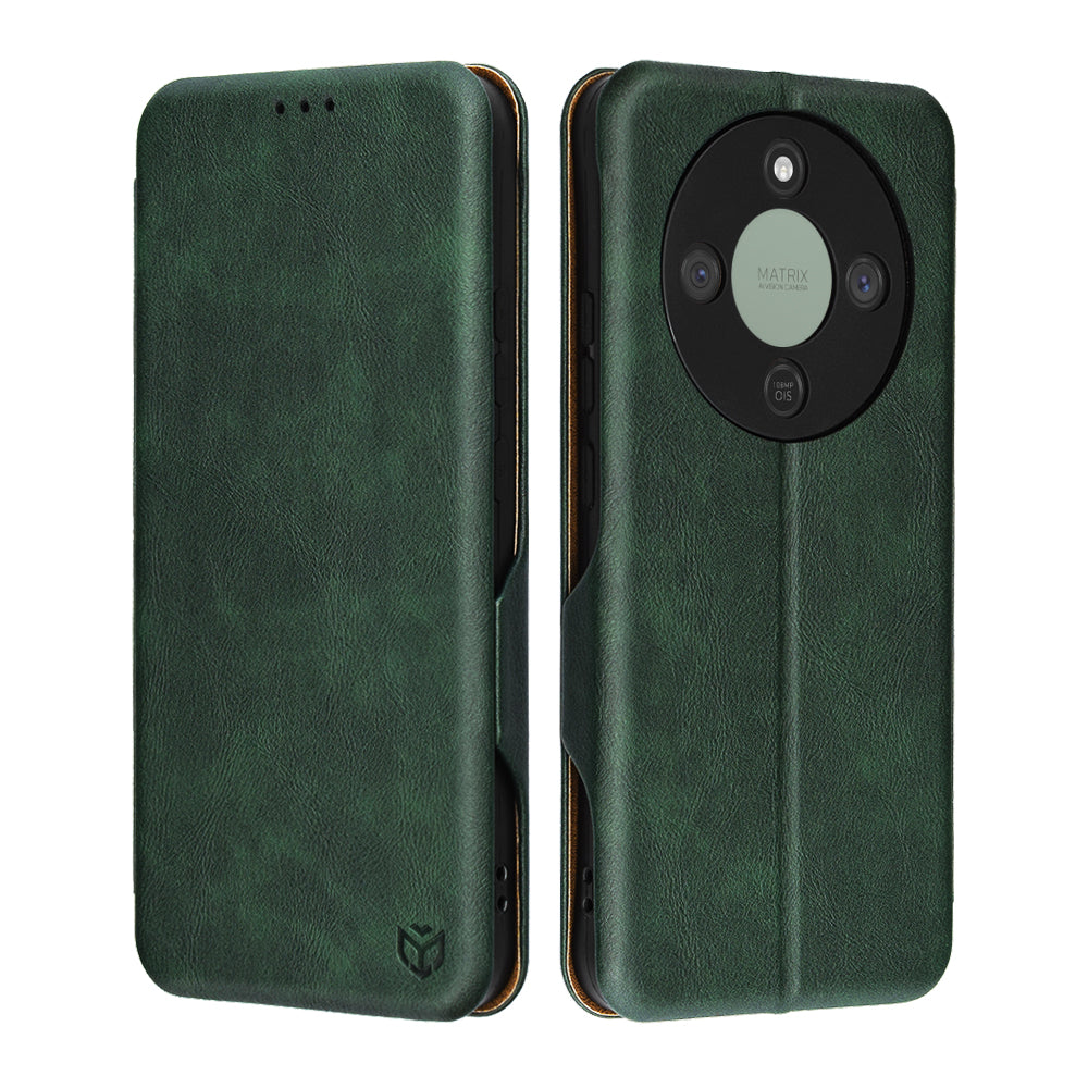 Case for Honor Magic8 Lite, Techsuit, Safe Wallet Plus, Green