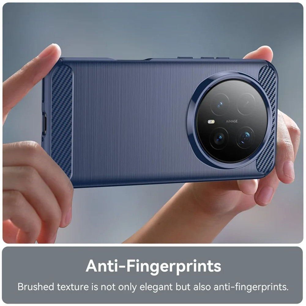 Hülle für Honor Magic8 Pro, Techsuit, Carbon, Blau