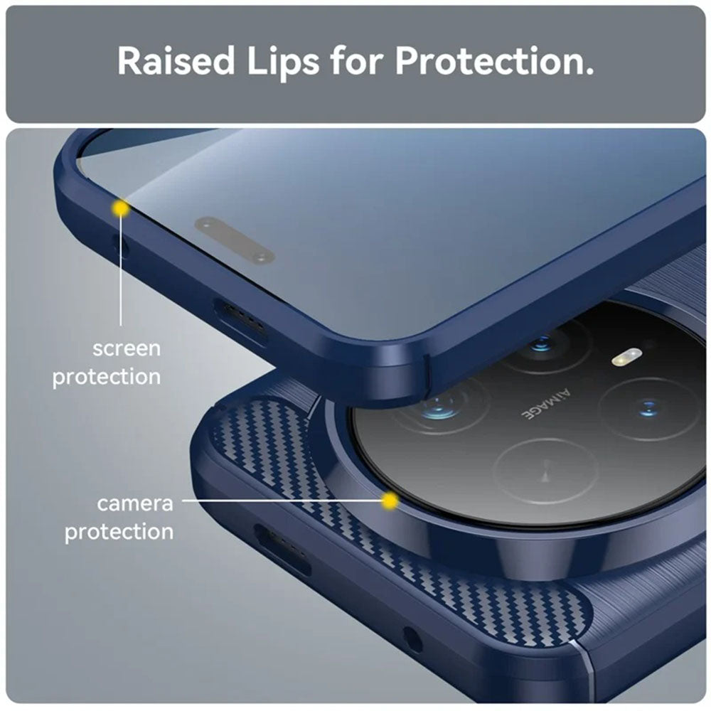 Hülle für Honor Magic8 Pro, Techsuit, Carbon, Blau