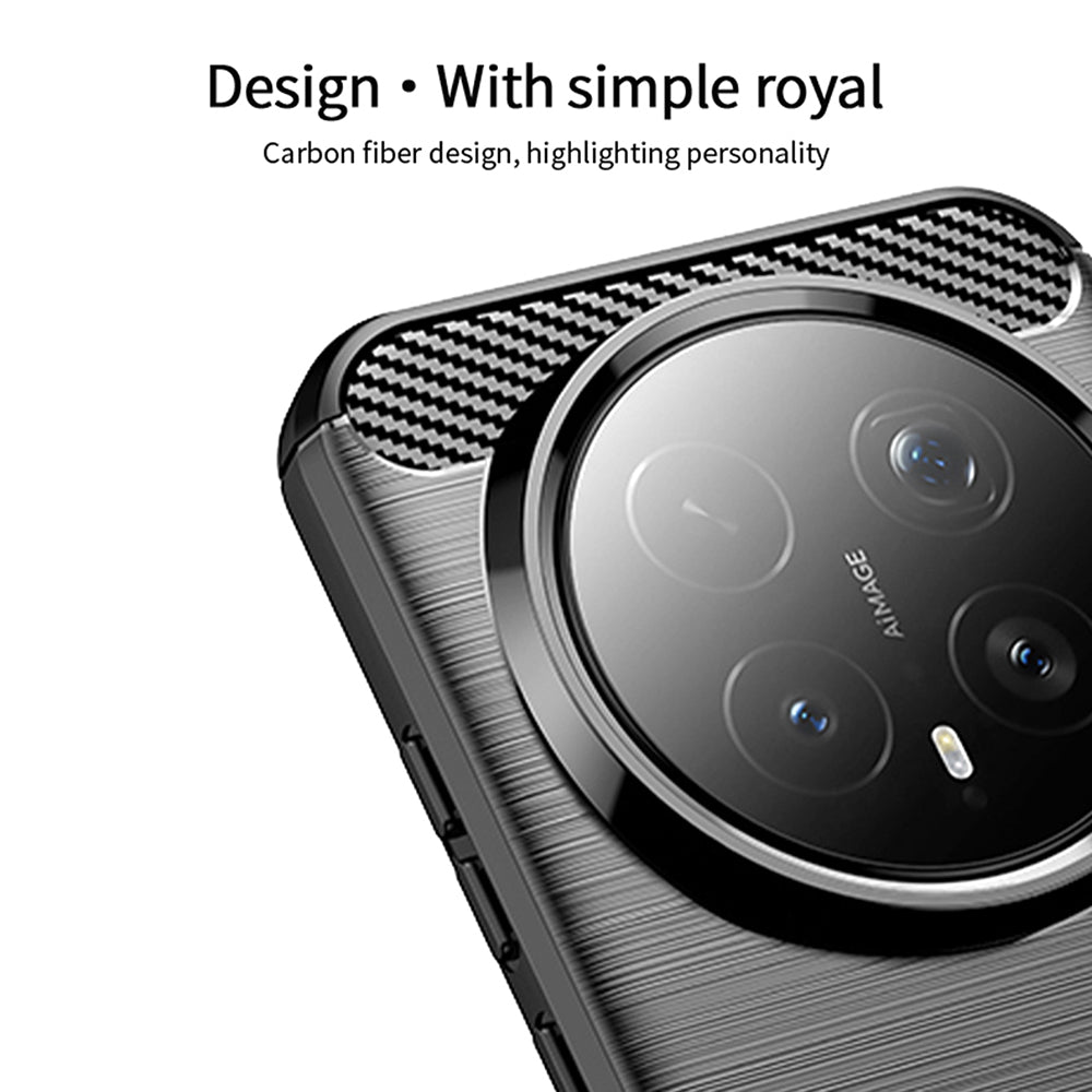 Coque pour Honor Magic8 Pro, Techsuit, Carbone, Noire