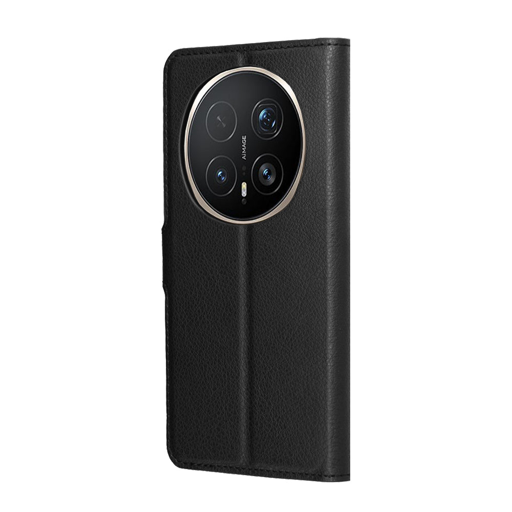 Coque pour Honor Magic8 Pro, Techsuit, Leather Folio, Noire