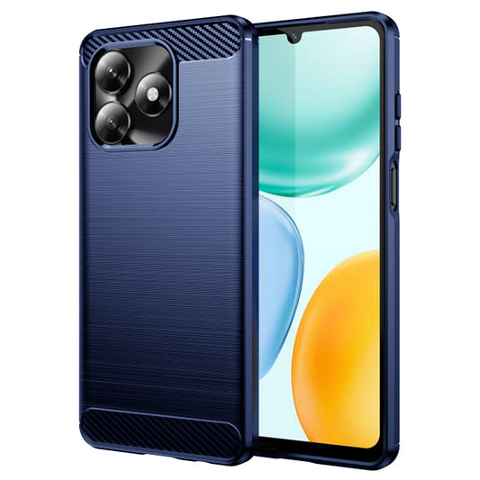 Hülle für Honor X5c Plus, Techsuit, Carbon, Blau