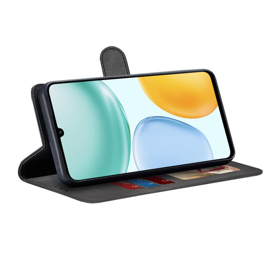 Hülle für Honor X5c Plus, Techsuit, Diary Book, Schwarz