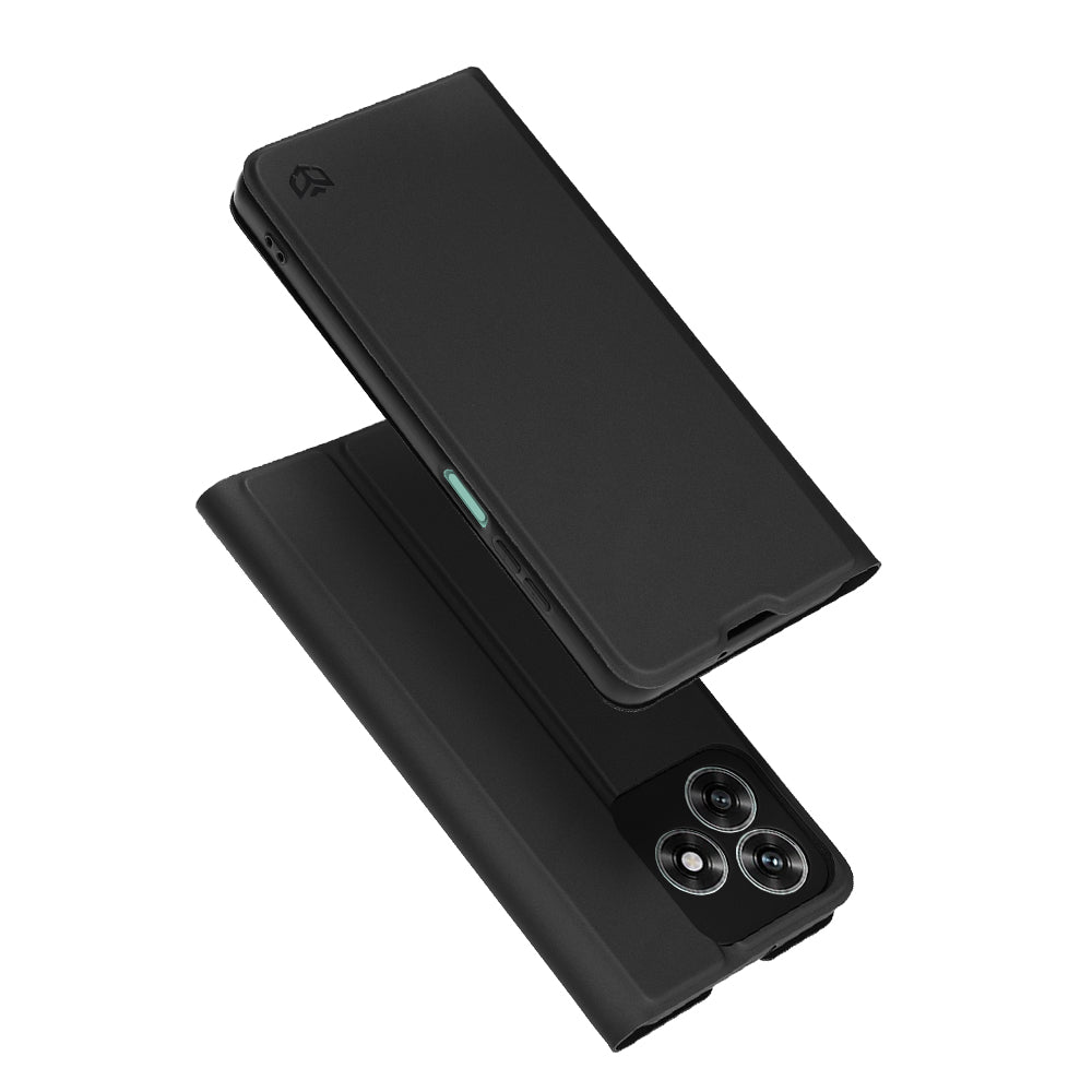 Hülle für Honor X5c Plus, Techsuit, Magskin Book, Schwarz