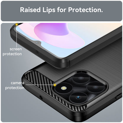 Coque pour Honor X6a, Techsuit, Carbone, Noire