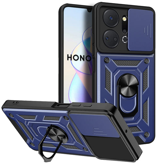 Hülle für Honor X7a, Techsuit, CamShield, Blau