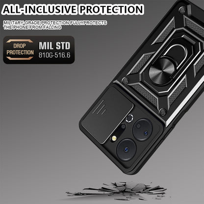 Coque pour Honor X7a, Techsuit, CamShield, Noire