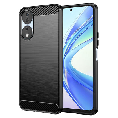 Hülle für Honor X7b 5G / 90 Smart / X7b 4G, Techsuit, Carbon, Schwarz