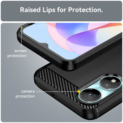 Hülle für Honor X7b 5G / 90 Smart / X7b 4G, Techsuit, Carbon, Schwarz