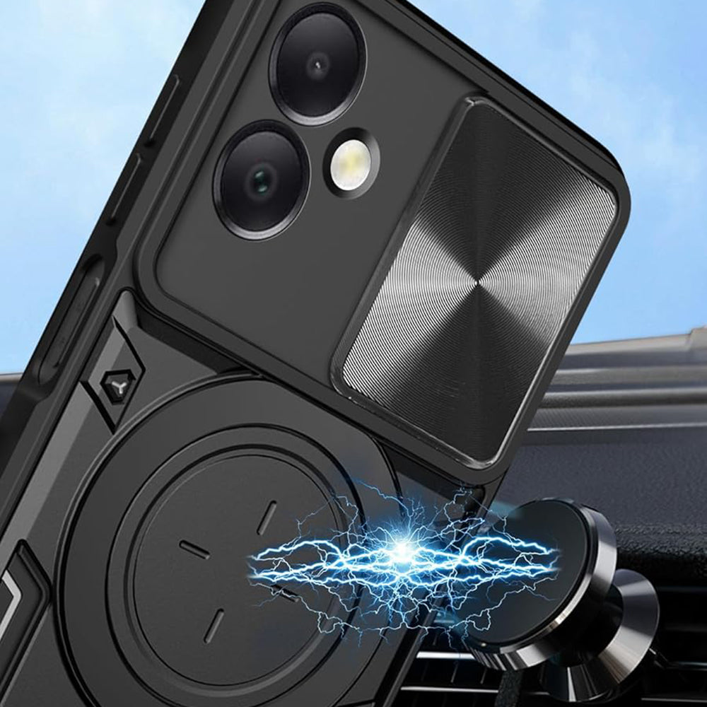 Case for Honor X7c / 200 Smart, Techsuit, CamGuard Pro, Black