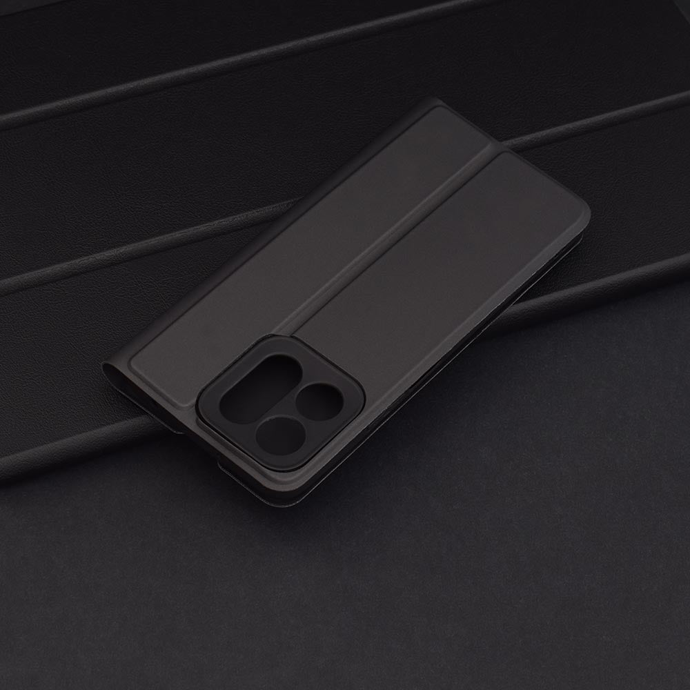 Hülle für Honor X7c / 200 Smart, Techsuit, Magskin Book, Schwarz