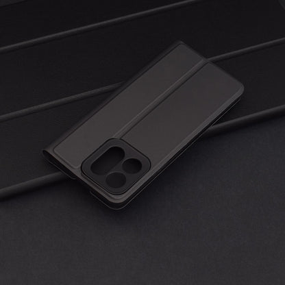 Hülle für Honor X7c / 200 Smart, Techsuit, Magskin Book, Schwarz