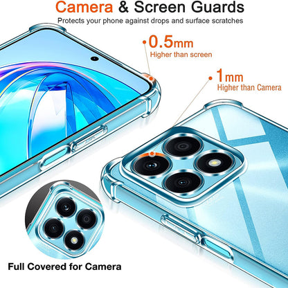 Case for Honor X8a, Techsuit, Shockproof Clear, Transparent