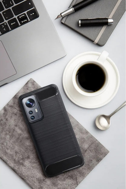 Coque pour Honor X8c, OEM, Carbone, Noire