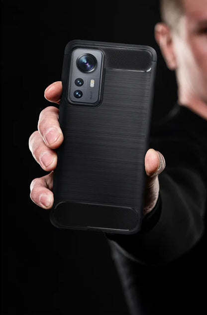Coque pour Honor X8c, OEM, Carbone, Noire