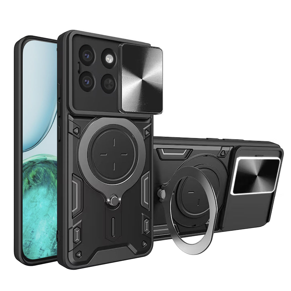 Coque pour Honor X8c, Techsuit, CamGuard Pro, Noire