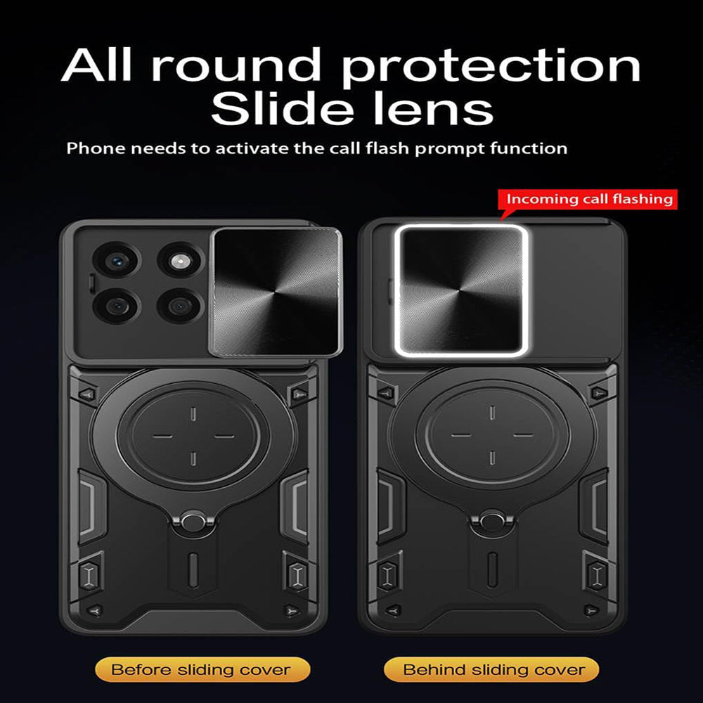 Coque pour Honor X8c, Techsuit, CamGuard Pro, Noire