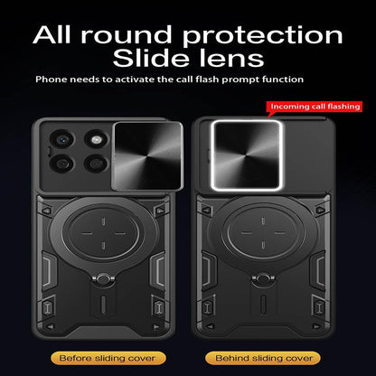 Coque pour Honor X8c, Techsuit, CamGuard Pro, Noire