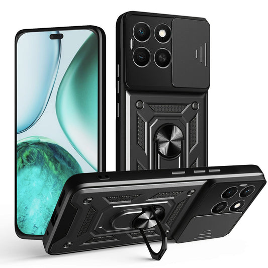 Hülle für Honor X8c, Techsuit, CamShield, Schwarz