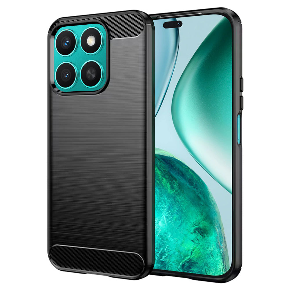 Case for Honor X8c, Techsuit, Carbon, Black