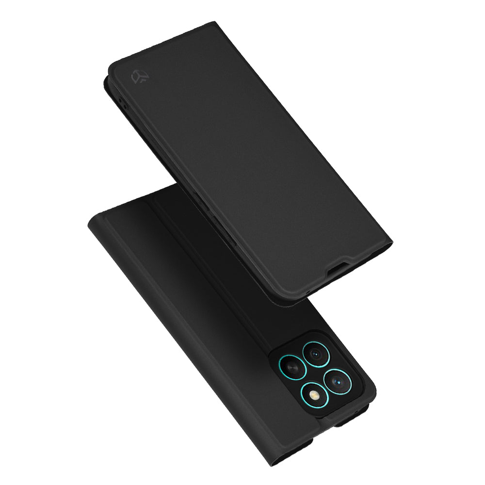 Coque pour Honor X8c, Techsuit, Magskin Book, Noire
