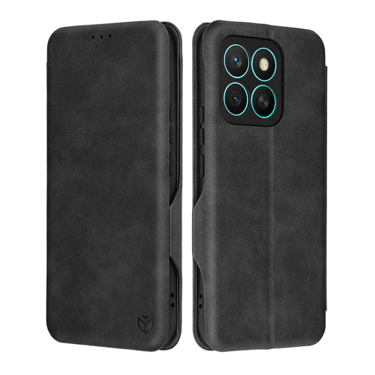 Hülle für Honor X8c, Techsuit, Safe Wallet Plus, Schwarz