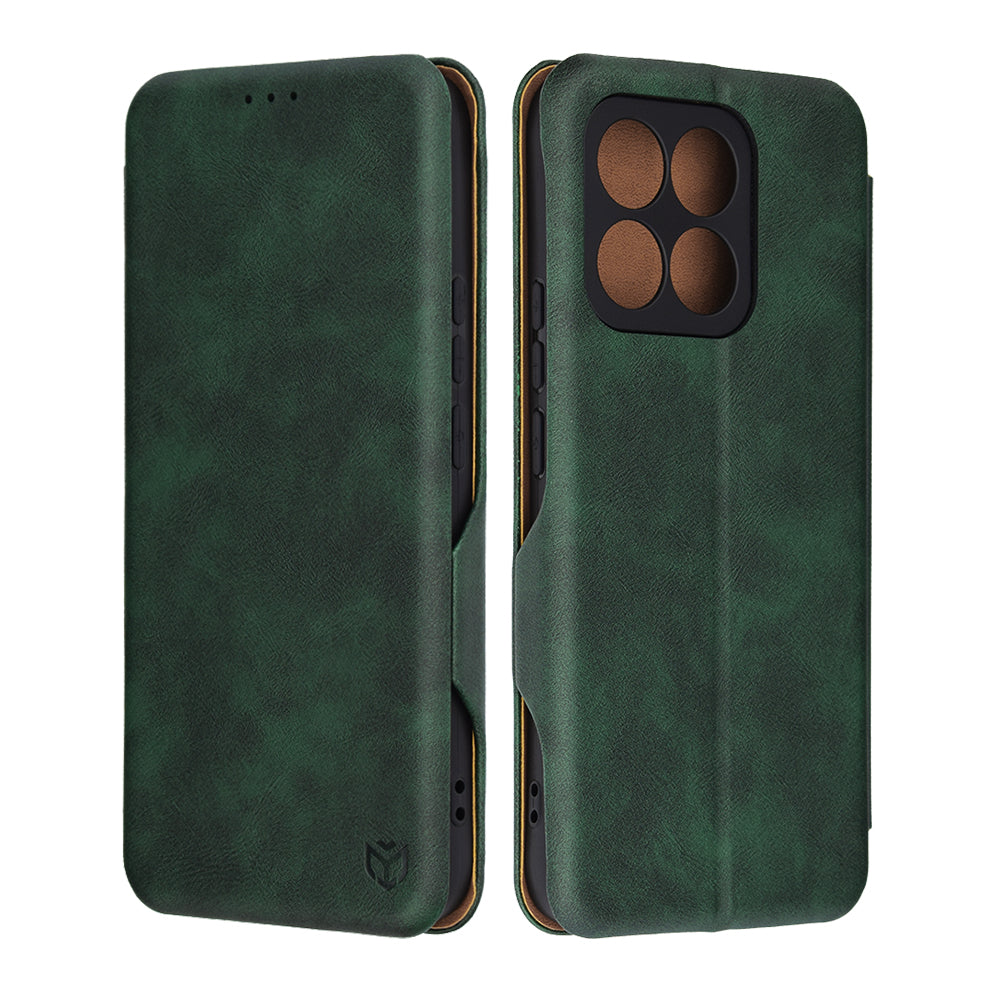 Hülle für Honor X8c, Techsuit, Safe Wallet Plus, Grün