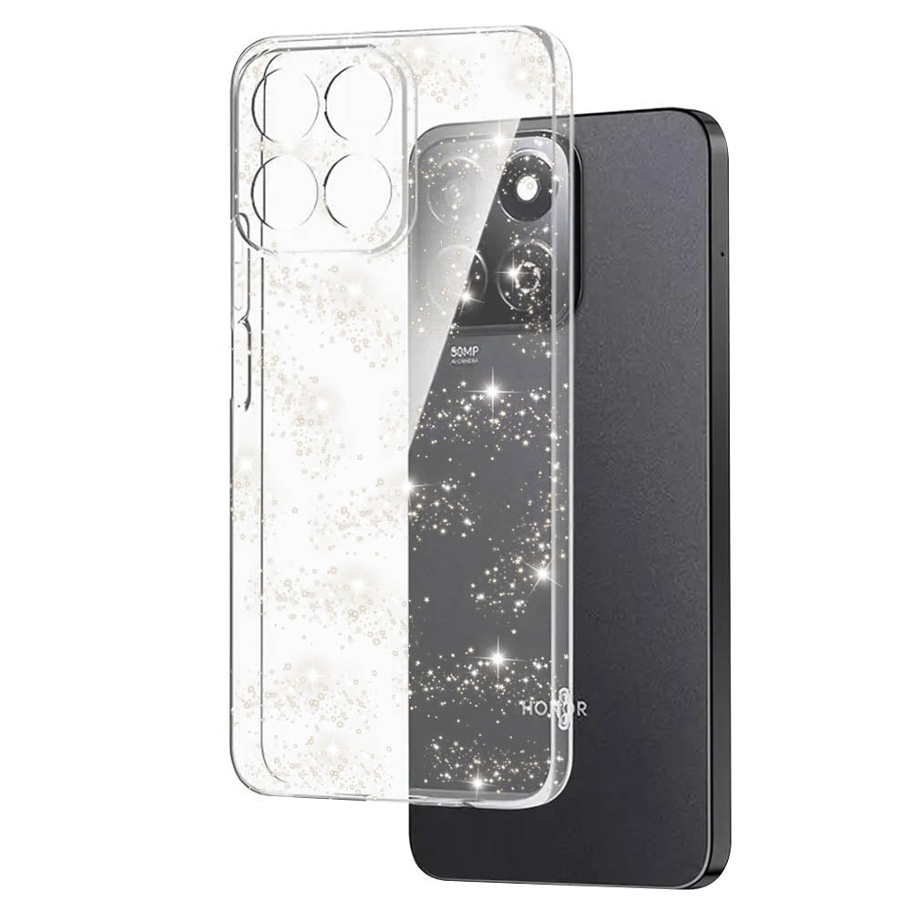 Coque pour Honor X8c, Techsuit, SparkleSkin, Transparente