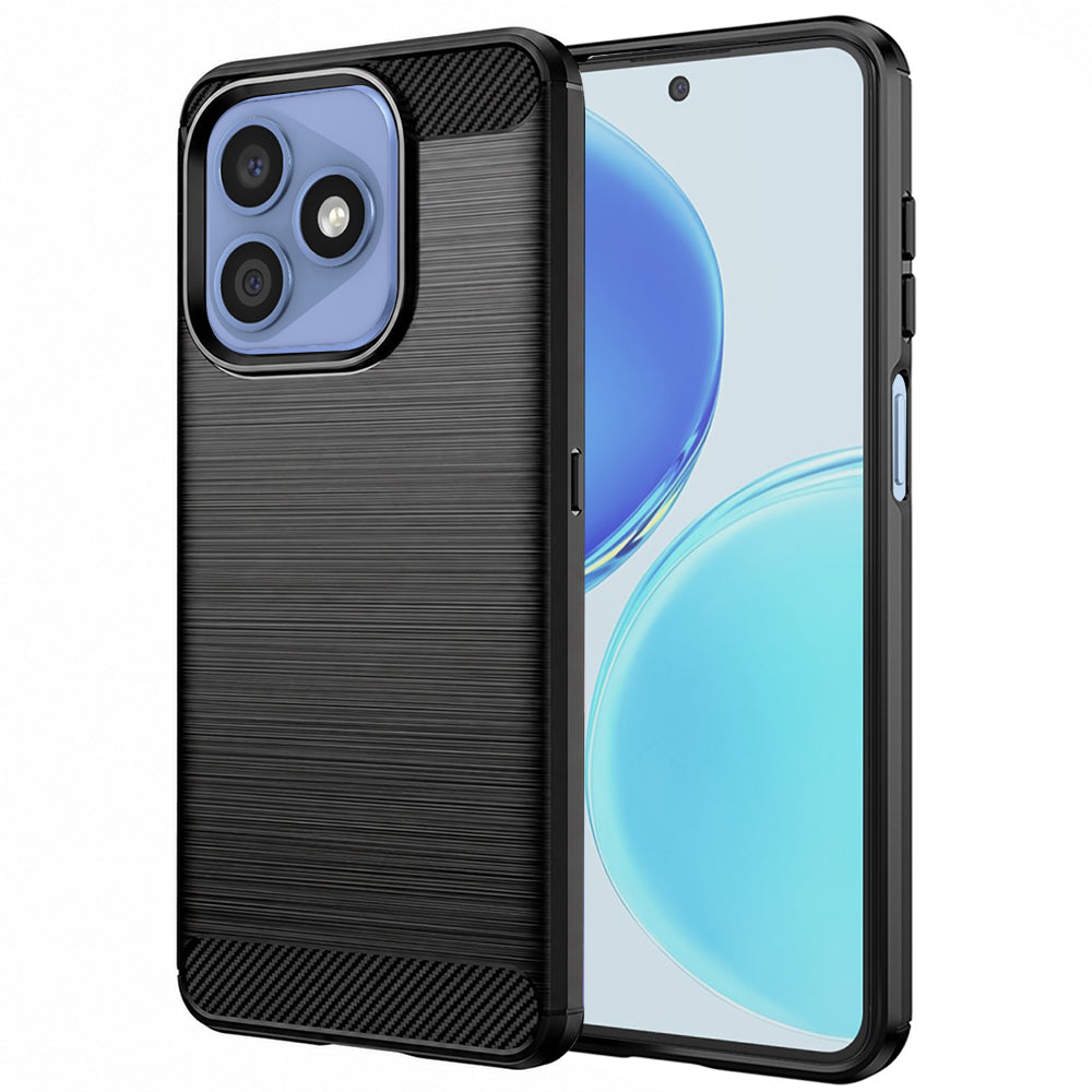 Hülle für Honor X8d, Techsuit, Carbon, Schwarz