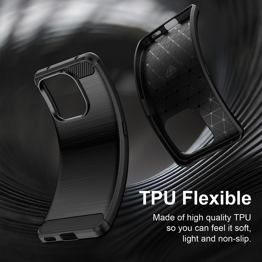 Hülle für Honor X8d, Techsuit, Carbon, Schwarz