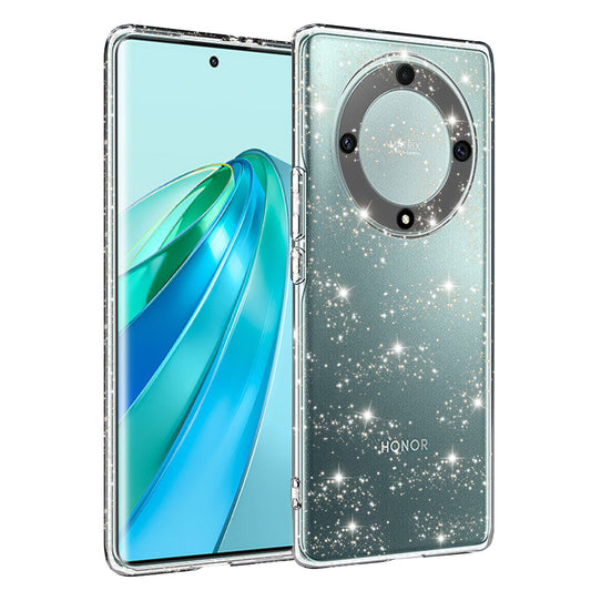 Hülle für Honor X9a, Techsuit, SparkleSkin, Transparent