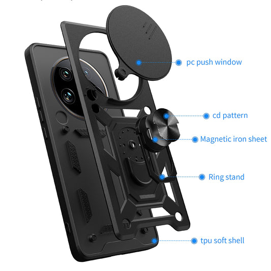 Hülle für Honor X9c / Magic7 Lite, Techsuit, CamShield, Rosa