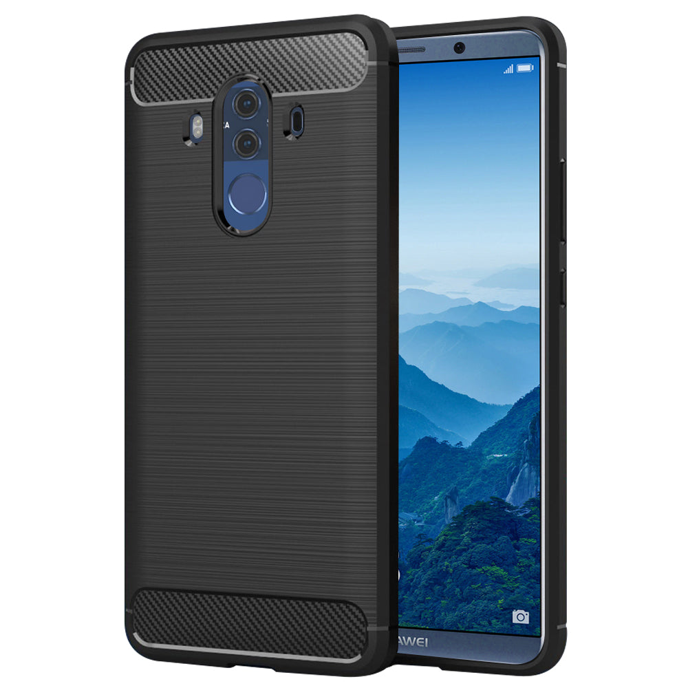 Coque pour Huawei Mate 10 Pro, Techsuit, Carbone, Noire